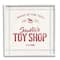 Stupell Industries Santa's Toy Shop Vintage Sign Framed Giclee Art